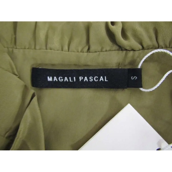 NWT Magali Pascal Hinda Silk Blend short sleeve belted flowy summer midi Dress - Picture 7 of 8